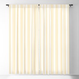 Trendy Large Buttercup Yellow Pastel Butter French Mattress Ticking Double Stripes Blackout Curtain