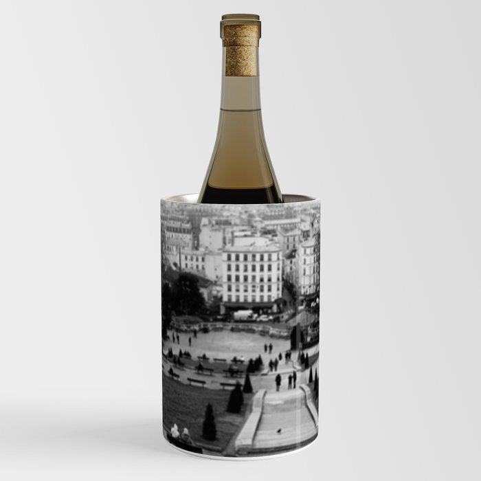 Unfocused Paris Nº 8 | Gardens of Butte Montmartre and panorama of the city | Out of focus photography Wine Chiller