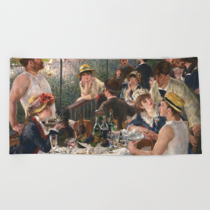 Luncheon of the Boating Party by Renoir Beach Towel