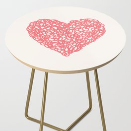 Heart Doodle 1 Side Table