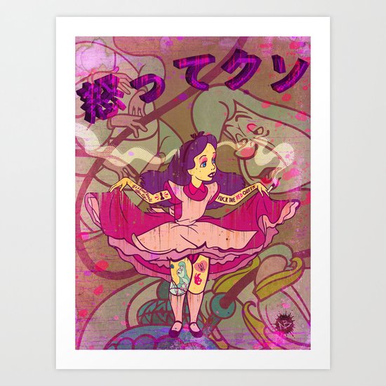 Alice F@!$%! Mad Art Print
