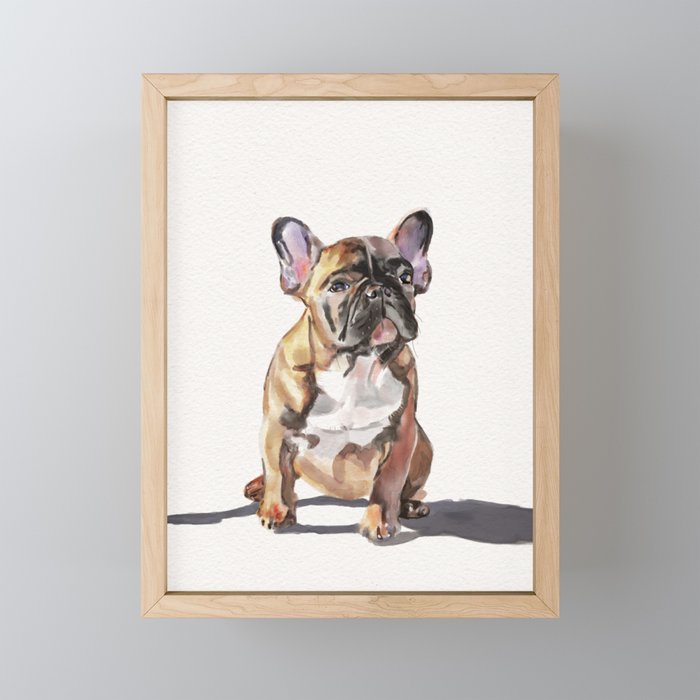 French Bulldog  Framed Mini Art Print