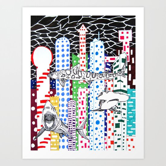 Sharknado Art Print