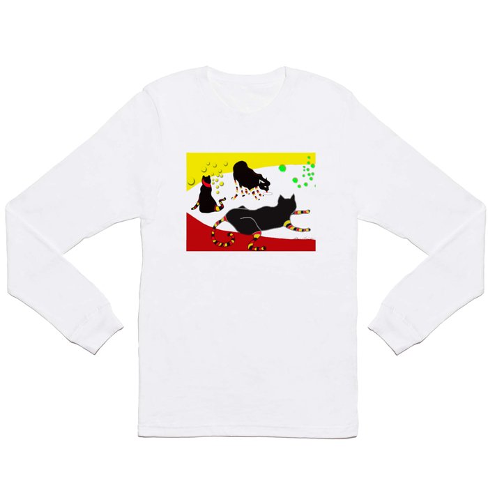 coral cat Long Sleeve T Shirt