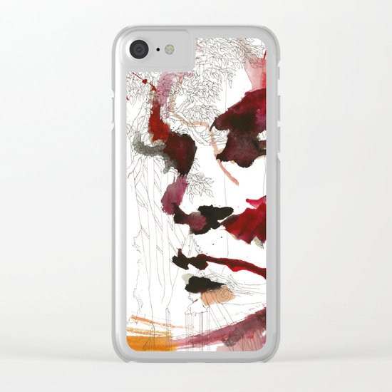 I'll give some burning colours to your white forest Clear iPhone Case