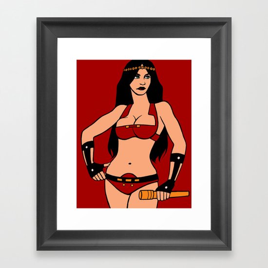 DC Poster Girls - Big Barda Framed Art Print