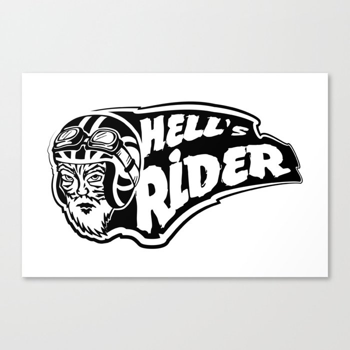 Hell's rider Canvas Print