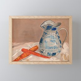 Delft Vase Still Life Framed Mini Art Print