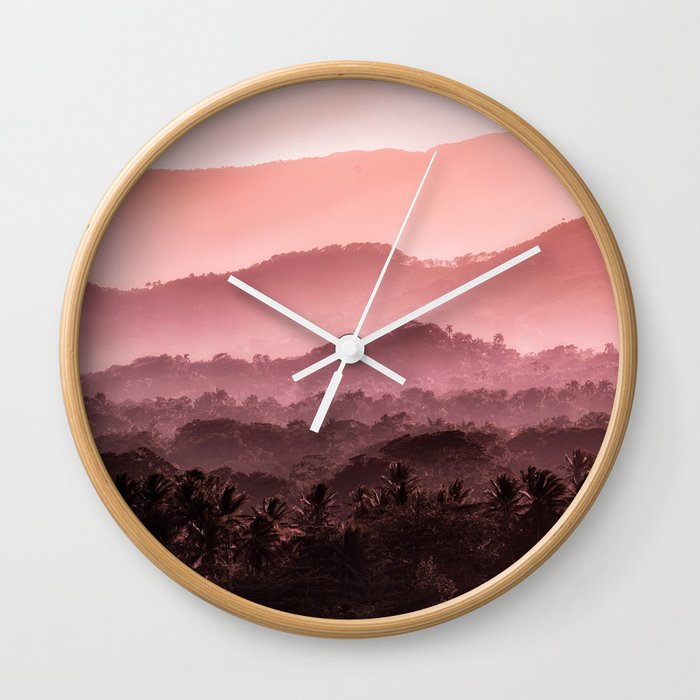 Tropical Mountain 2 Wall Clock