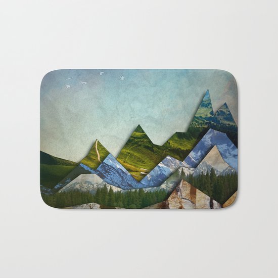 The Mountain Range Bath Mat
