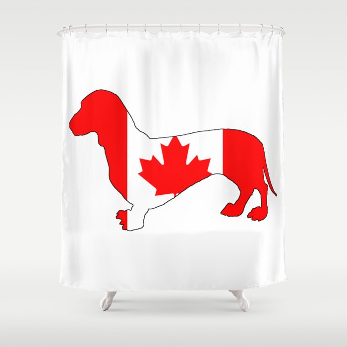 Canada Dachshund Shower Curtain By Mordaxfurittus Society6
