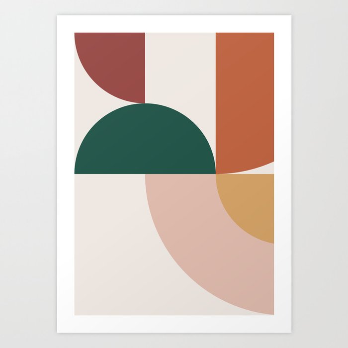 Abstract Geometric 12 Art Print