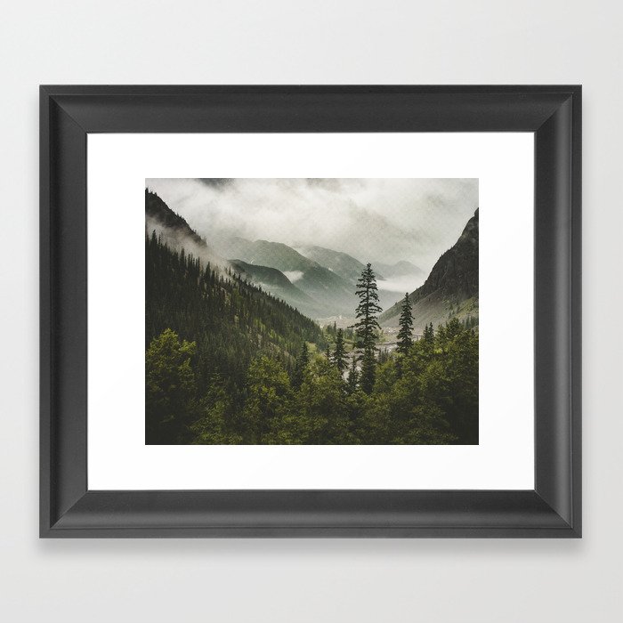 Mountain Valley of Forever Framed Art Print