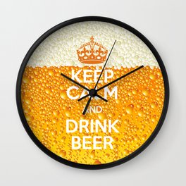 Beer Wall Clock | Beer, Text, Perfect, Keep, Digital, Season, People, Mixed Media, Fun, Love 