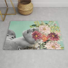 WOMAN WITH FLOWERS 12 Rug