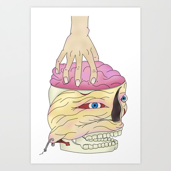 Brain Grab Art Print