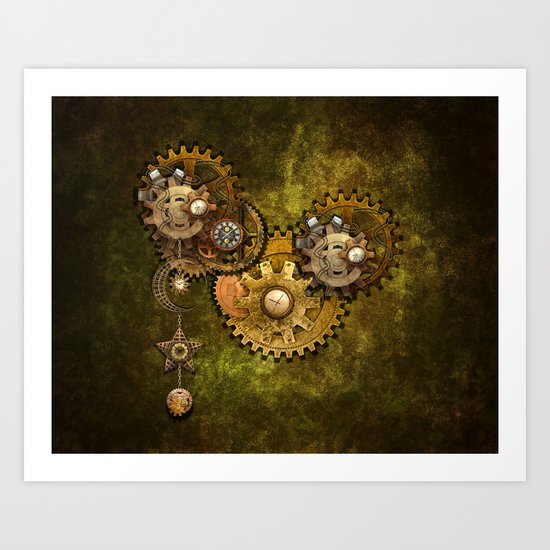 Clock Wall 2 Art Print