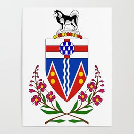 Flag of Yukon, Canada Poster