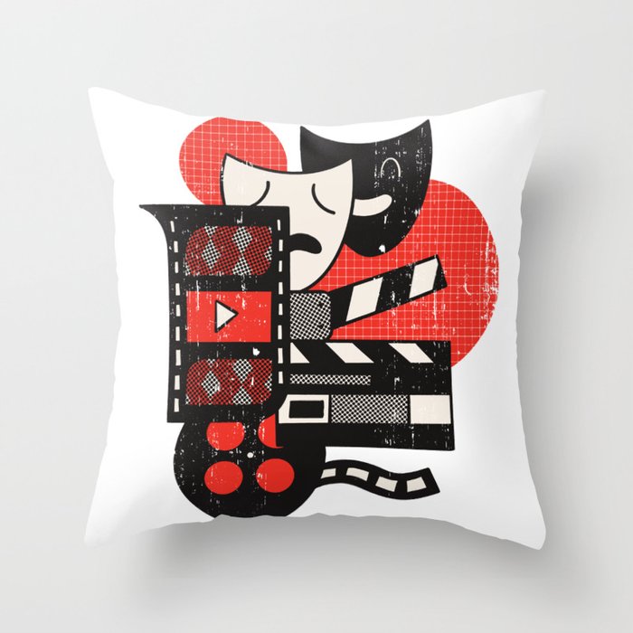 Abstract Acting Theatre Movie Design Throw Pillow