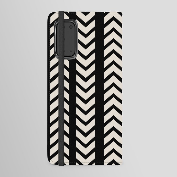 Mud cloth black white arrow pattern Android Wallet Case