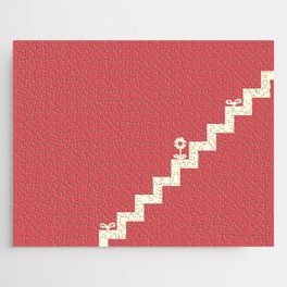 Simple minimal stairs with flower and sprout 3 Jigsaw Puzzle