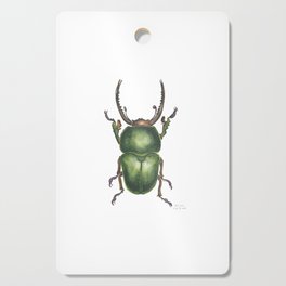 Unstoppable Green Beetle Cutting Board