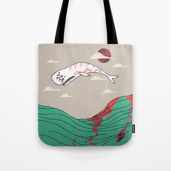 White Whale Tote Bag