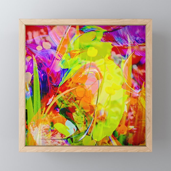 Abstract in Perfection - Flowermagic 6 Framed Mini Art Print