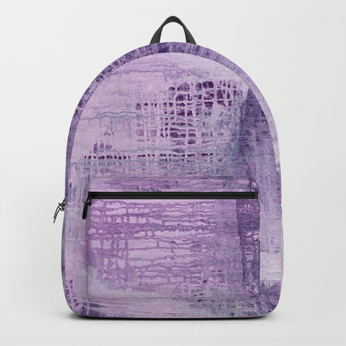 Dreamscape in purple:  an organic, modern, abstract art print design Backpack