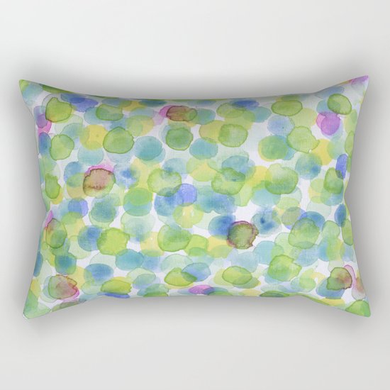 Dotted Summer Pattern Rectangular Pillow