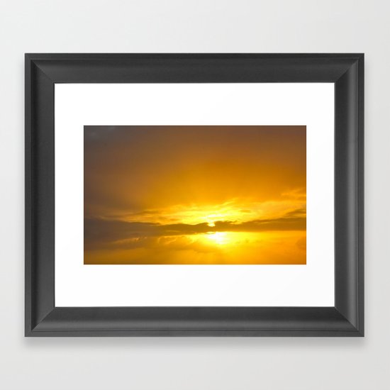 Sunset Over the Atlantic Framed Art Print