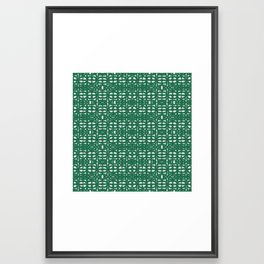 Solid green seamless pattern 02 Framed Art Print