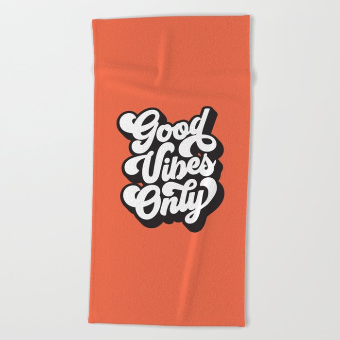 Red and black shop beach towels