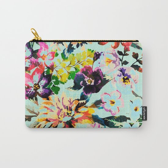 flowers in the wind Carry-All Pouch