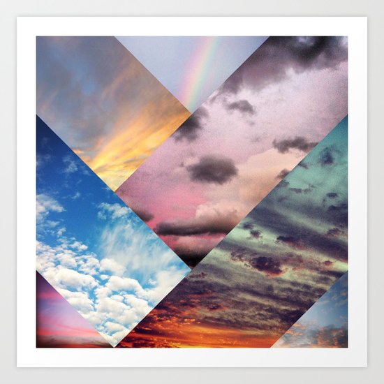 Sky Collage Art Print
