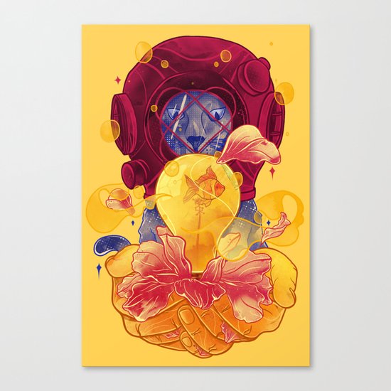 La Lumiere (Yellow) Canvas Print
