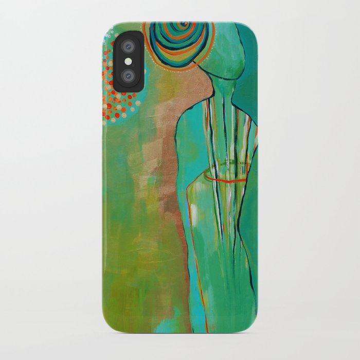 "Wish Believe" Original Painting by Flora Bowley iPhone Case