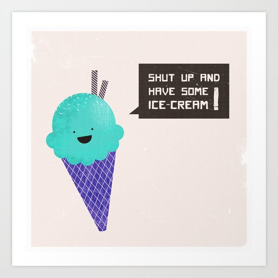 ICE CREAM Art Print