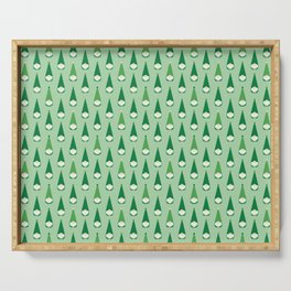 St Patrick Gnomes Polka dot pattern. Digital Illustration background Serving Tray