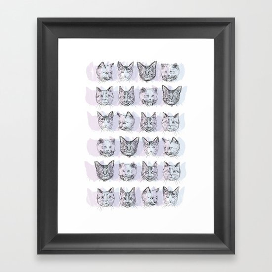 Cats! Cats! Cats! Framed Art Print