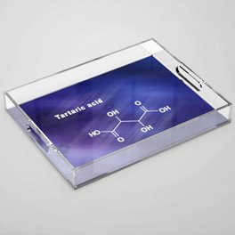 Tartaric acid, Structural chemical formula Acrylic Tray