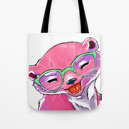 Pink Otter Tote Bag