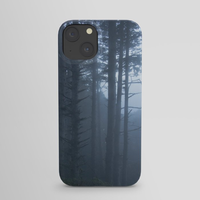 Moody Blue Forest iPhone Case