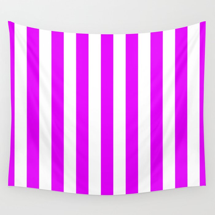 Orlando Orchid Pink Vertical Tent Stripes Florida Colors of the Sunshine State Wall Tapestry