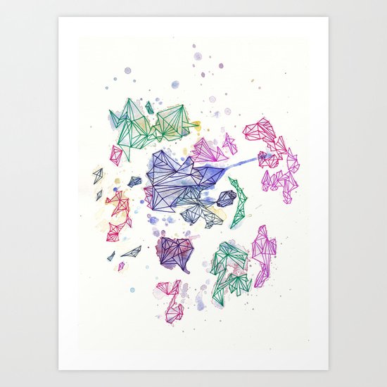 Diamonds Art Print
