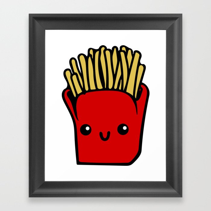 Fries Fun Cartoon Chips Character Characters Cute Fast Food
