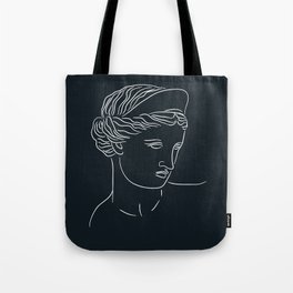 Aphrodite Minimalism Line Art - Dark Academia Inspired Tote Bag
