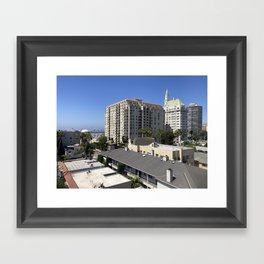 Long Beach downtown  Framed Art Print
