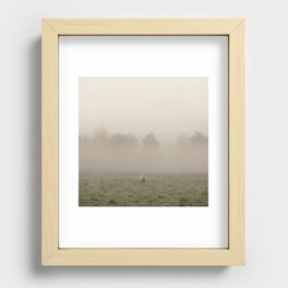 Early Morning in the Sheep Pasture Recessed Framed Print