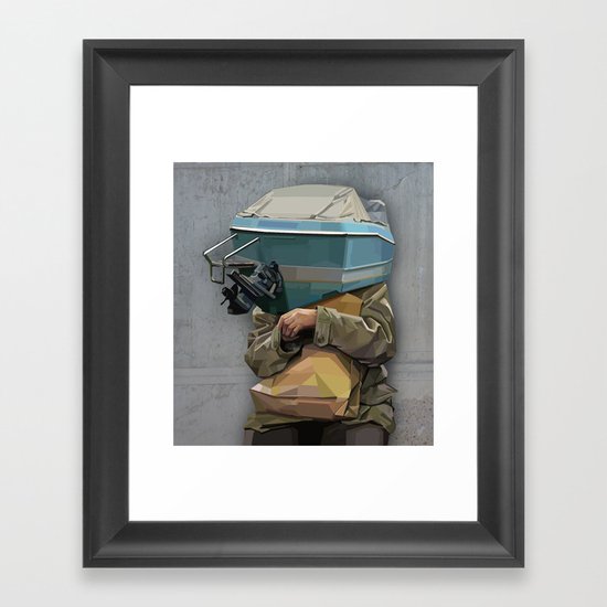 excuse me Framed Art Print